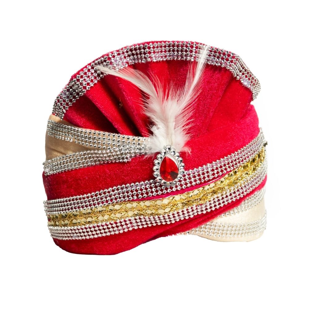 Red/Cream-Peta -Headgear