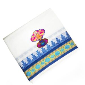 PATTAR PANCHE-white/blue border